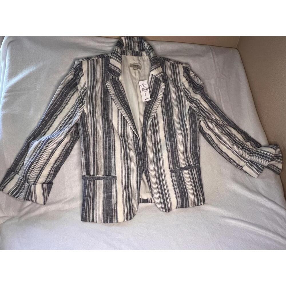 LOFT Outlet Striped Women's Blazer‎ - Size 8